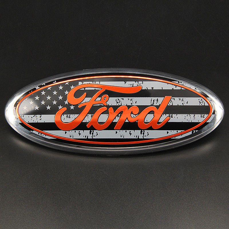 American Flag Ford Logo - American Flag FORD 2004 2014 F150 Front Grille Tag Emblem Oval