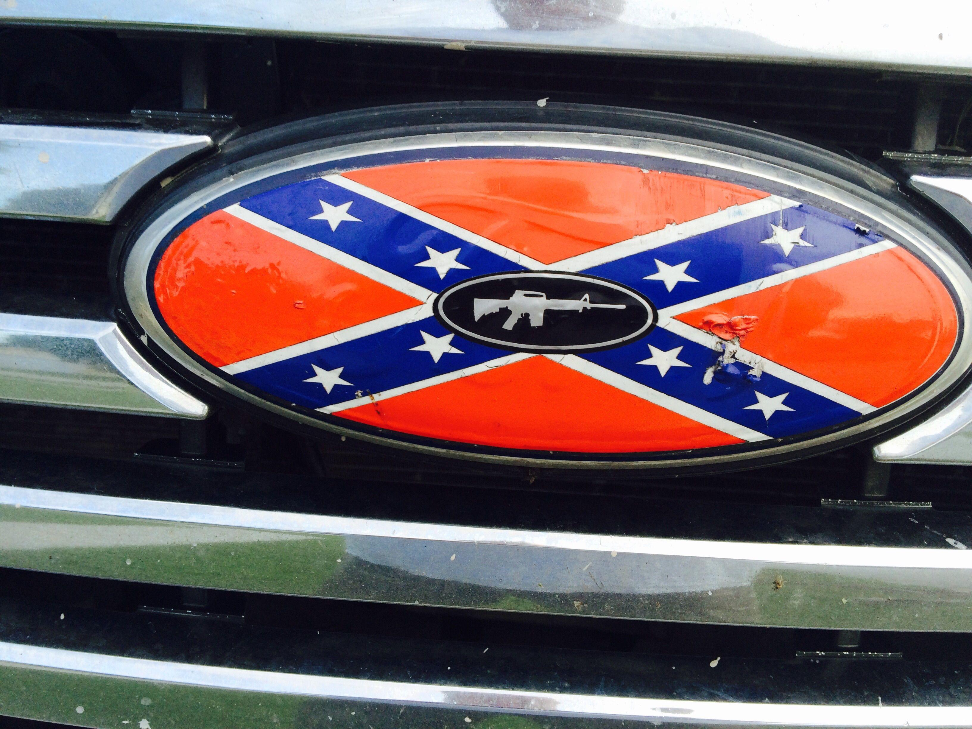American Flag Ford Logo - Where can I buy confederate flag ford window decal?