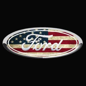 American Flag Ford Logo - ford emblem sticker – Country Boy Customs Store