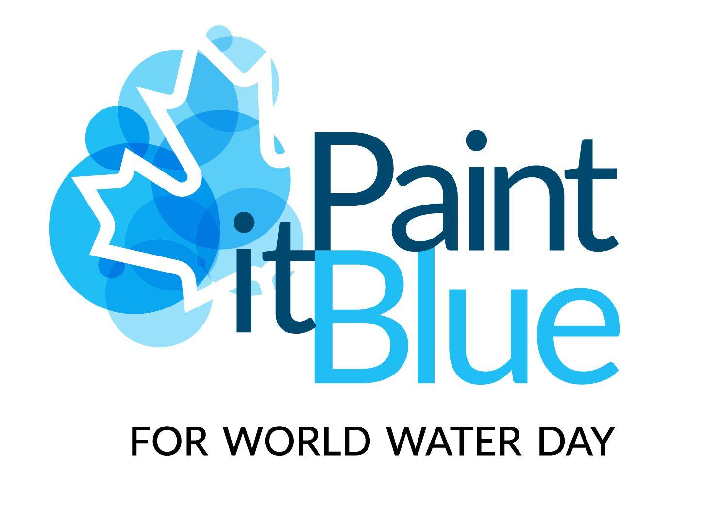 People with Blue World Logo - CAWST. World Water Day