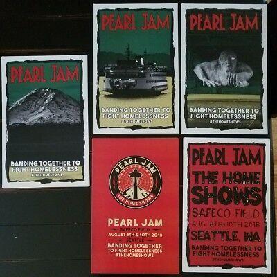 Pearl Jam Home Show Logo - PEARL JAM SEATTLE Home Shows 11x17 SET OF 5 PROMO ONLY - $592.75 ...