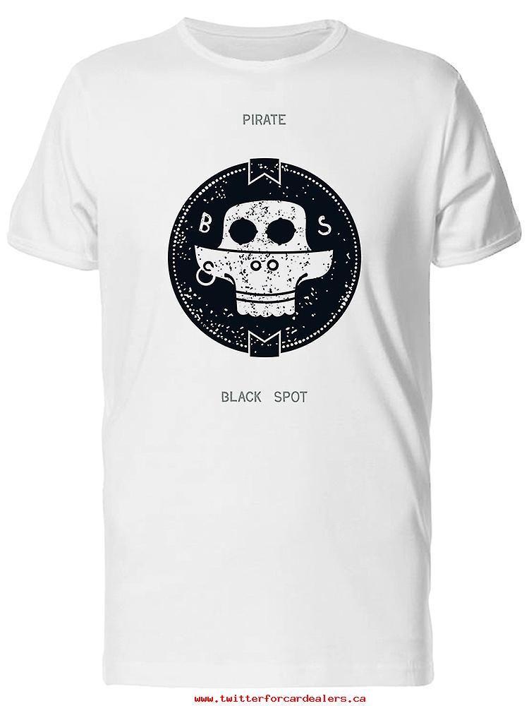 Black Spot Logo - Grunge Skull Logo On Black Spot Tee Mens -Image