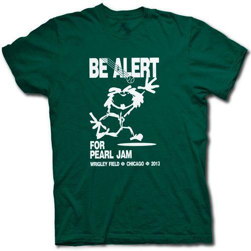 Pearl Jam Home Show Logo - PEARL JAM WRIGLEY FIELD CONCERT T SHIRT - Vedder Comes Home For ...
