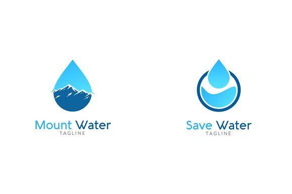 Water Logo - 10 Water Logo Bundle #5 ~ Logo Templates ~ Creative Market