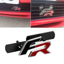 Red and Gold with 4 On the Front Logo - Gold Metal Front Grille Grill Car Sticker Emblem Badge Ornament Fits ...