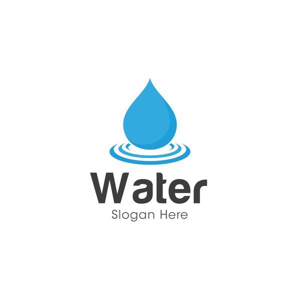 Water Logo - Vector water logo design 03 free download