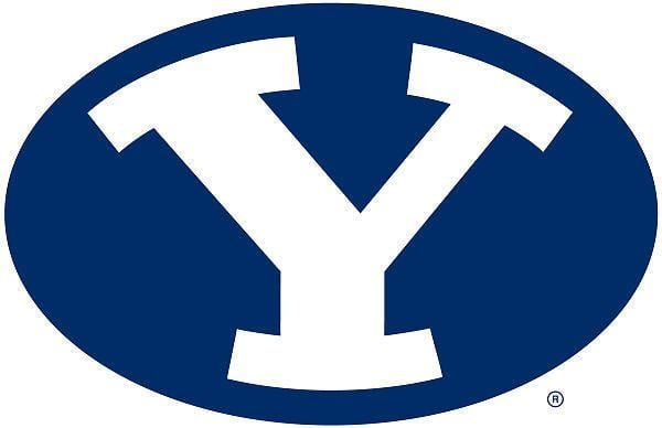 Blue Y College Logo - Capital Y in a school logo. Capital Y. Byu football, Football, Sports