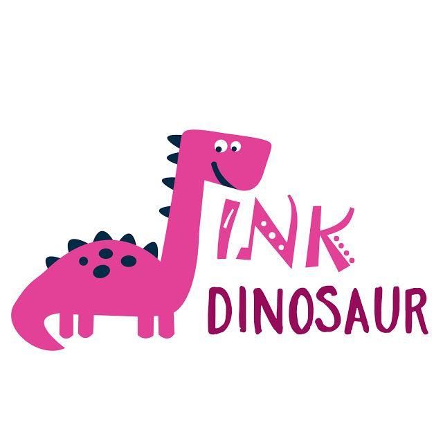 Pink Clothing Logo - Logo for the brand Pink Dinosaur. #logo #children #kids #dinosaur