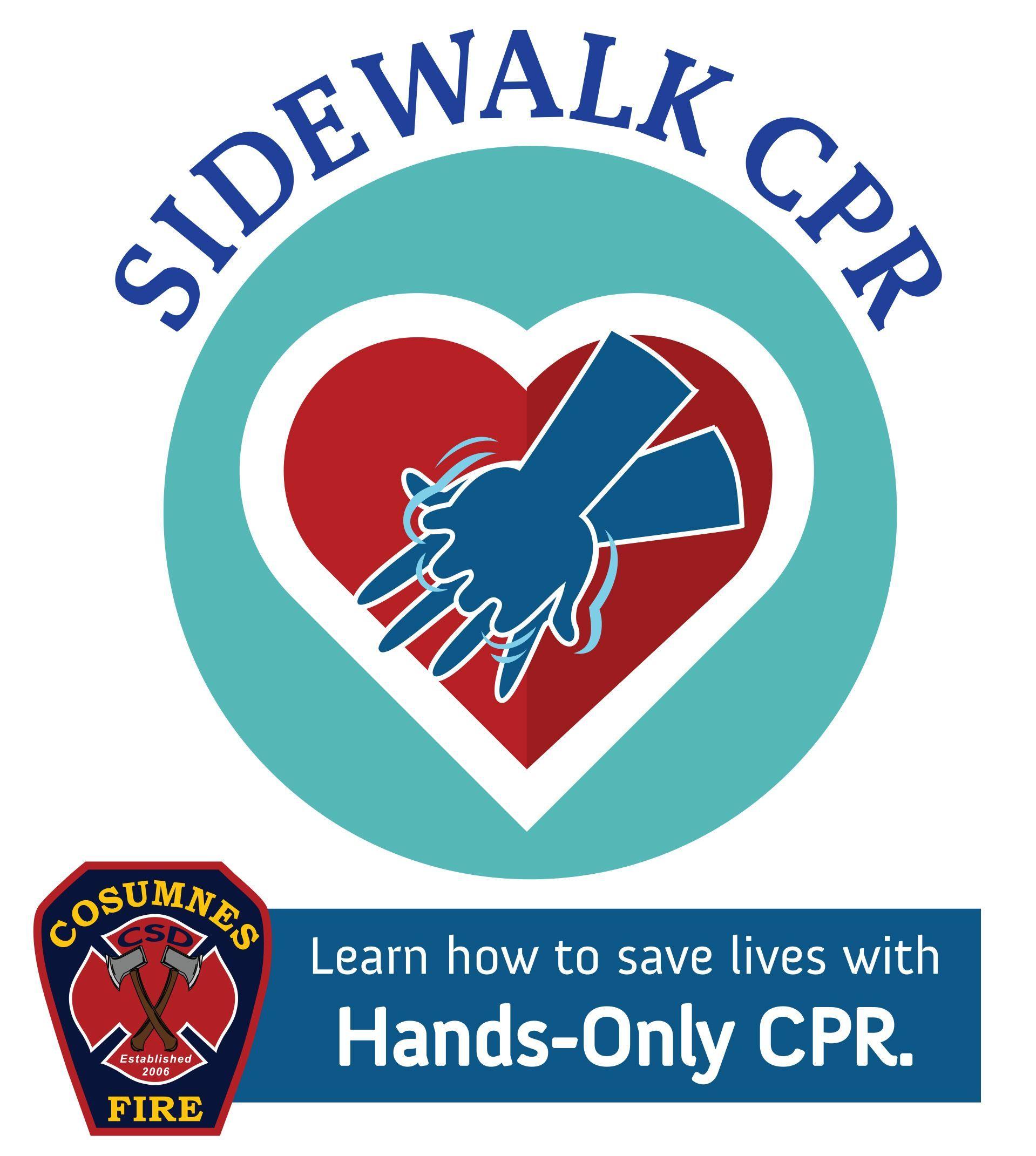 CPR Logo - Sidewalk CPR. Cosumnes CSD. Elk Grove & Galt, CA