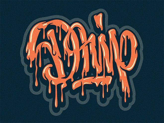 I Drip Logo - 30 Custom Lettering Designs with Drips, Runs and Splatters