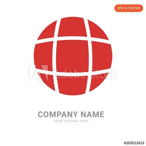 Red Globe Company Logo - Globe company logo design - Buy this stock vector and explore ...