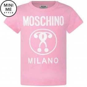 Pink Clothing Logo - Moschino Kids Clothes & Shoes