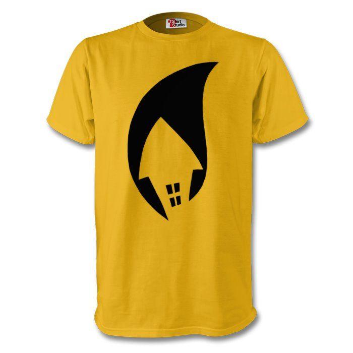 Black and Yellow M Logo - Organic Indorg Logo Tee – Black on Yellow – Indoor Organics