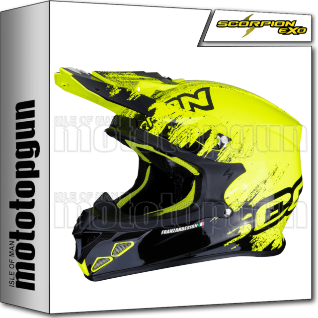 Black and Yellow M Logo - Motocross Helmet Scorpion Vx-21 Air Mudirt Black-yellow Size M | eBay