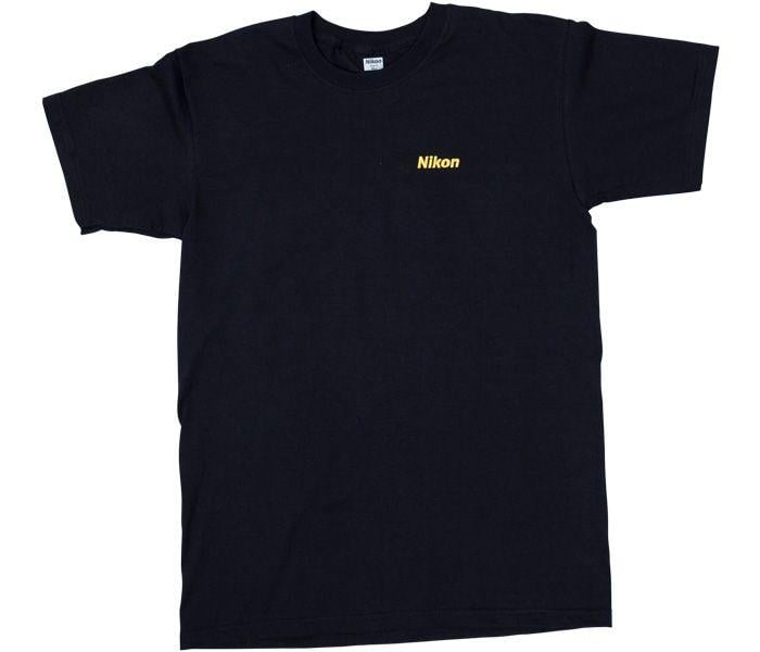 Black and Yellow M Logo - Nikon T-shirt Black with yellow logo Size M - Nikon Store