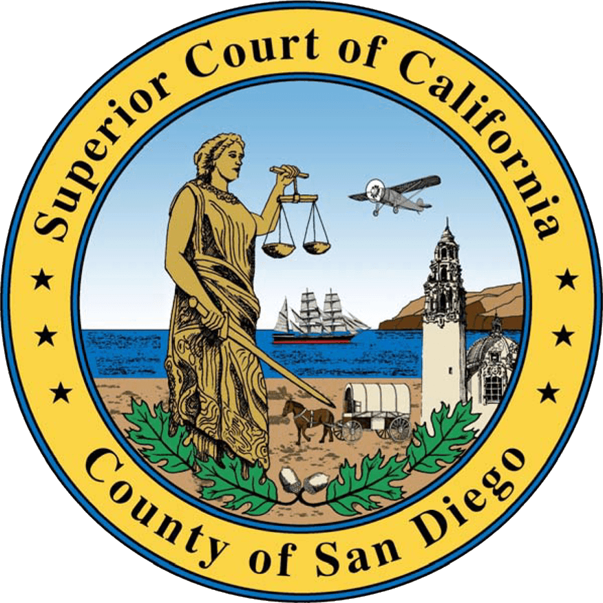 Supreme Court of California Logo - Traffic Court Appearance Scheduler San Diego Superior Court
