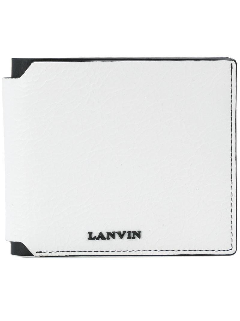 Lanvin Logo - Lanvin Logo Plaque Bifold Wallet in White for Men