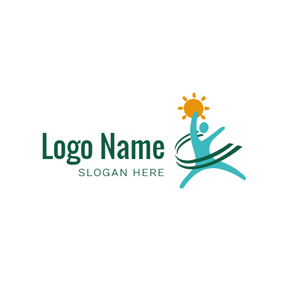 Sun and Man Logo - Free Sun Logo Designs. DesignEvo Logo Maker
