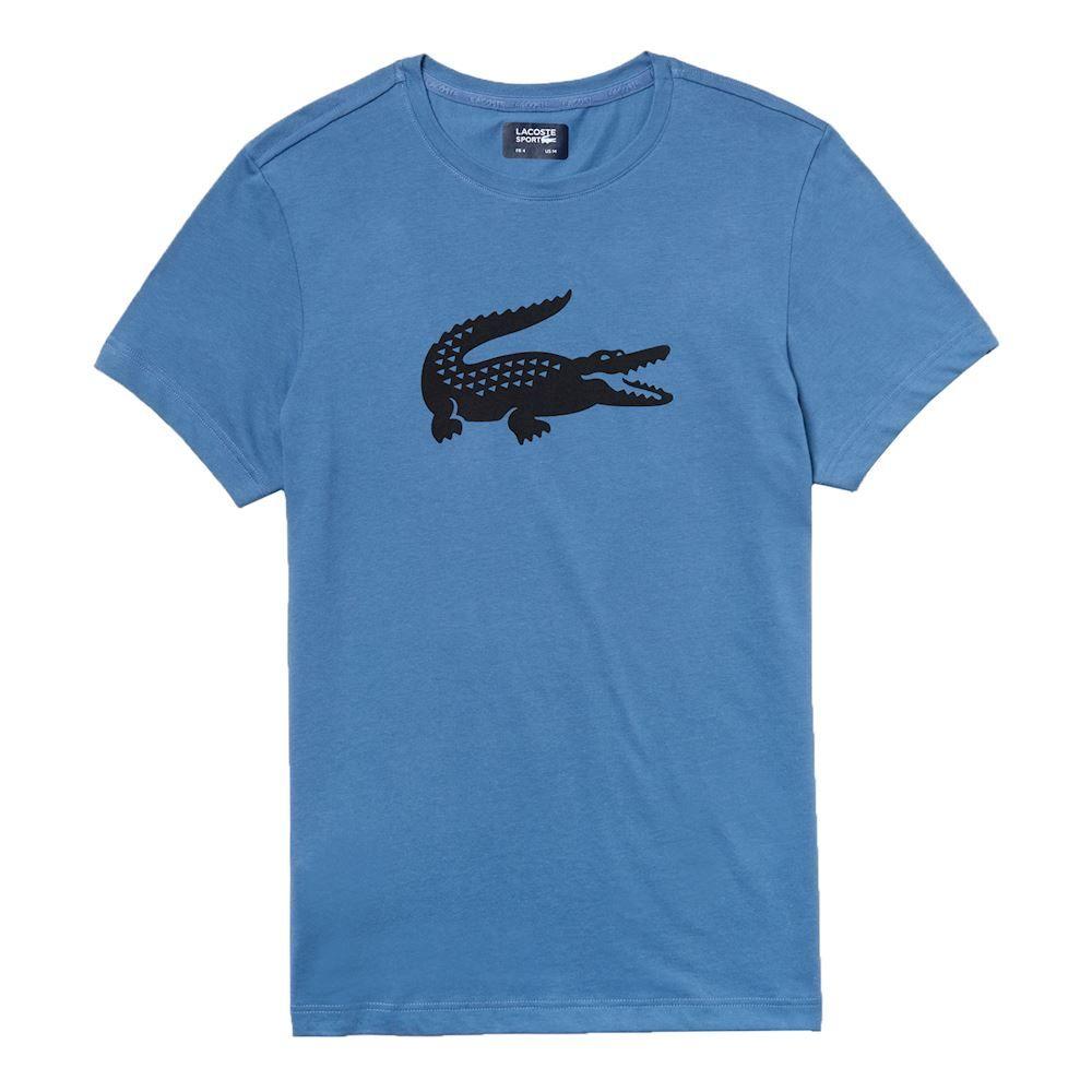 Blue Lacoste Logo - Lacoste Logo T-Shirt Men - Blue, Black buy online | Tennis-Point