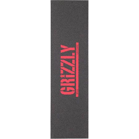 True Skate Grizzly Logo - GRIZZLY GRIPTAPE MSA STAMP RED GRIP TAPE on The Hunt