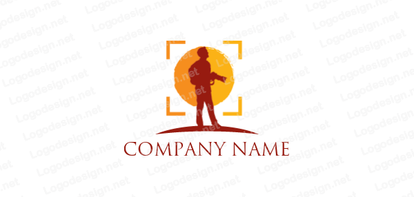 Sun and Man Logo - man with camera in focus with sun | Logo Template by LogoDesign.net