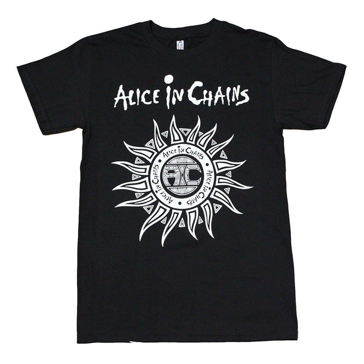 Sun and Man Logo - Alice In Chains Sun Logo Men'S T Shirt 2018 New Arrival Men T Shirt ...