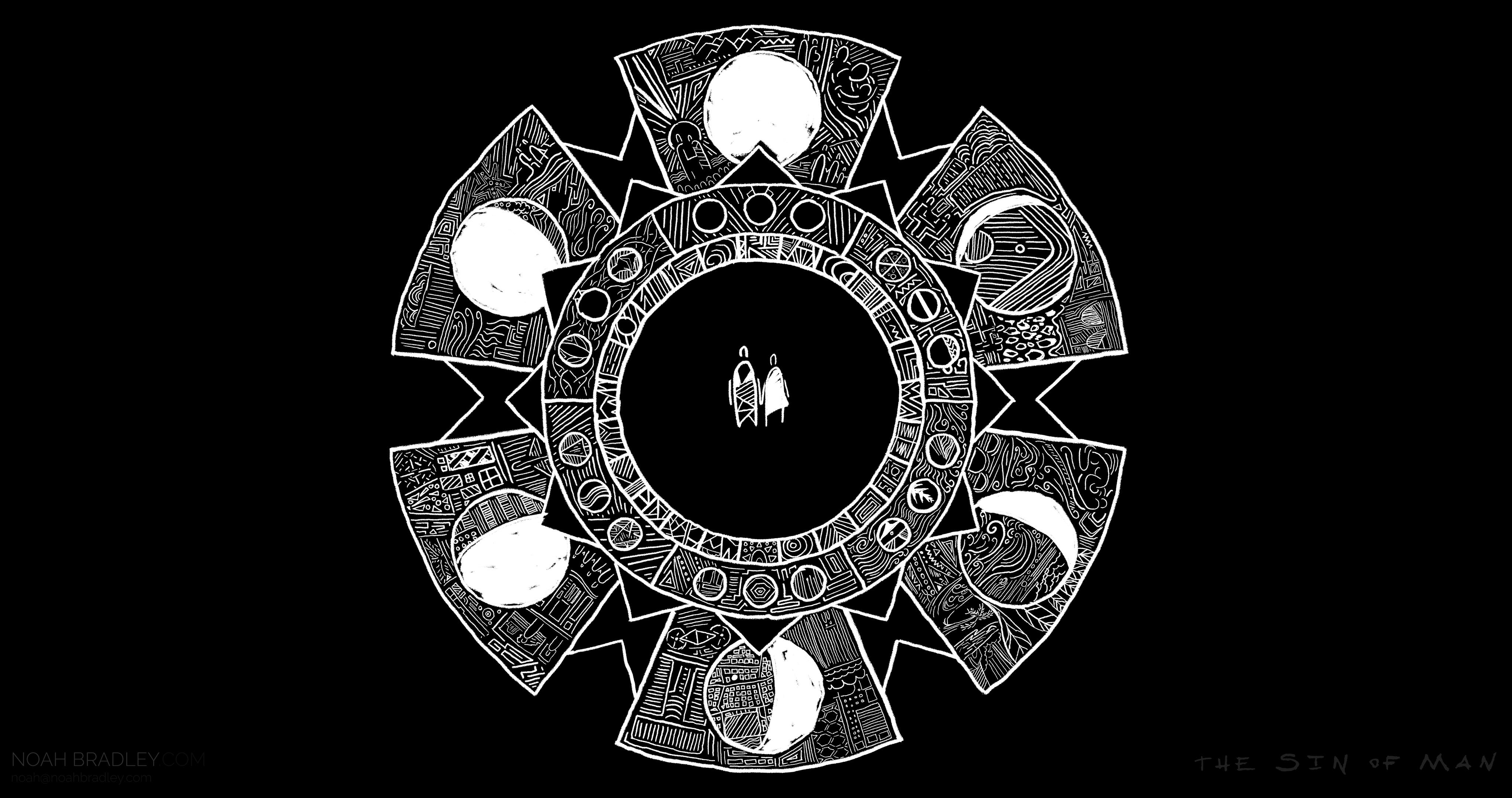 Sun and Man Logo - How the Sun Found the Moon. The Sin of Man