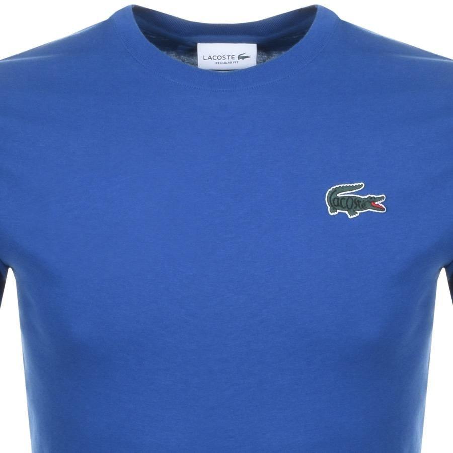 Blue Lacoste Logo - Lacoste Crew Neck Logo T Shirt Blue in Blue for Men - Lyst