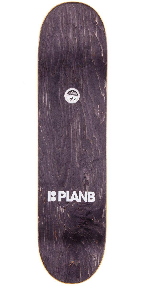 True Skate Grizzly Logo - Plan B Team True Skateboard Deck - Yellow - 8.00