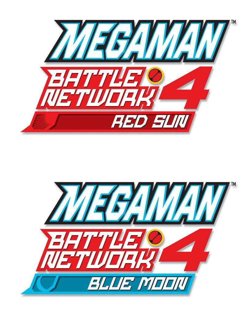 Sun and Man Logo - Logos Man Battle Network 4 Red Sun Blue Moon Logo (EU)