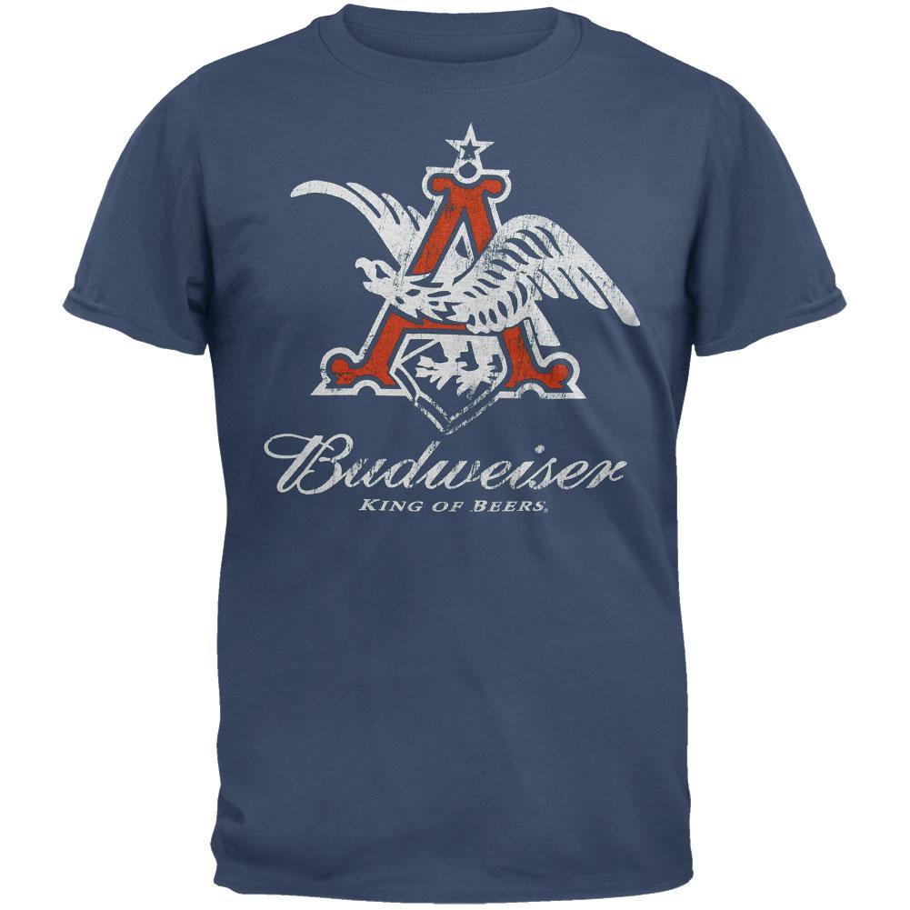 Budweiser Eagle Logo - Budweiser - Red Eagle Logo Soft T-Shirt – OldGlory.com