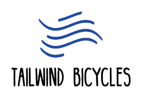 Sales and Service Logo - Tailwind Bikes. Kingwood Bike Shop. Sales & Service