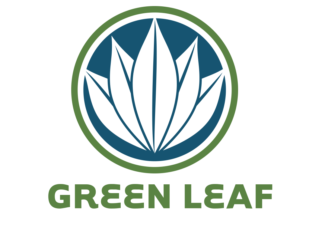 Blue and Green Leaf Logo - LogoDix