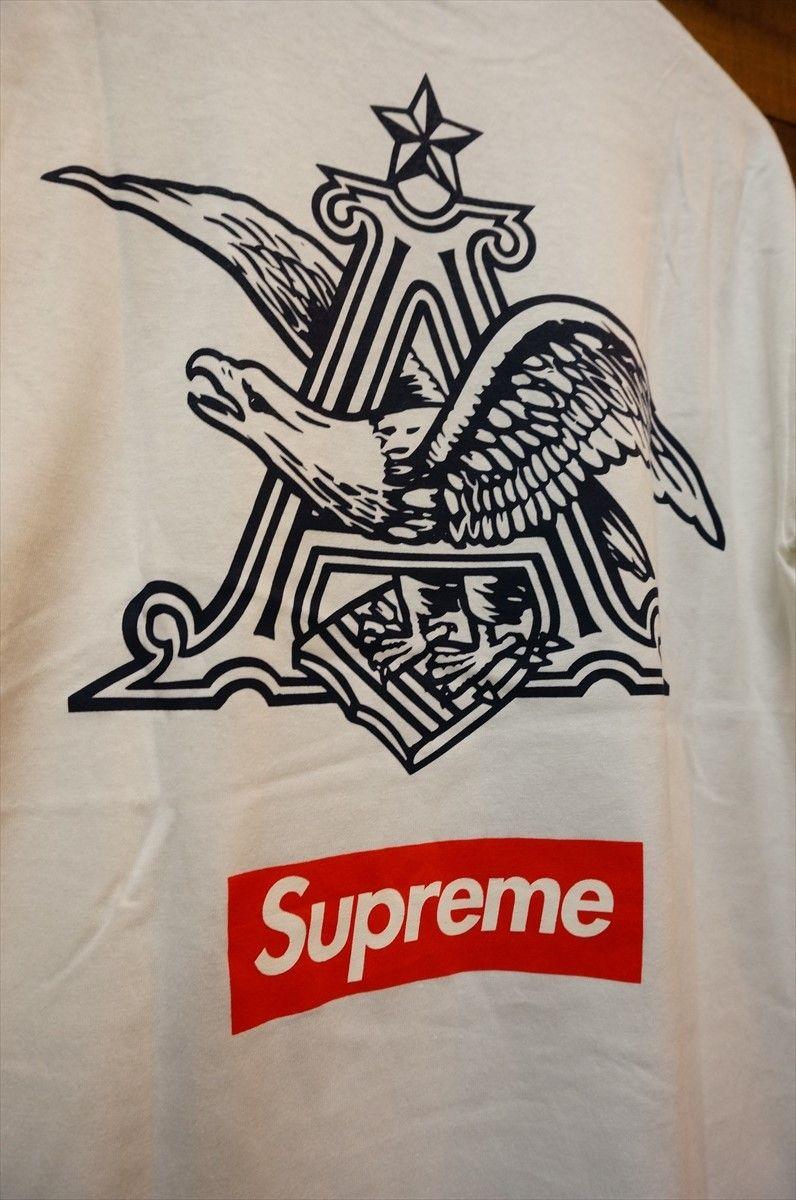 Budweiser Eagle Logo - Fools Judge: SUPREME シュプリーム X Budweiser 09SS back eagle logo T ...