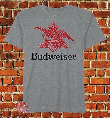 Budweiser Eagle Logo - NEW BUDWEISER EAGLE Logo Bud Beer Anheuser-Busch Mens Classic Retro ...