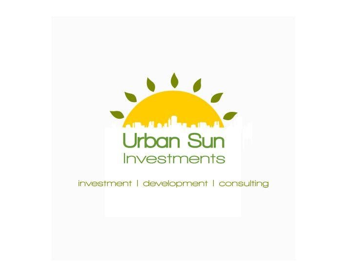 Sun and Green Logo - Urban Sun Investments Logo - Green Seeds Design