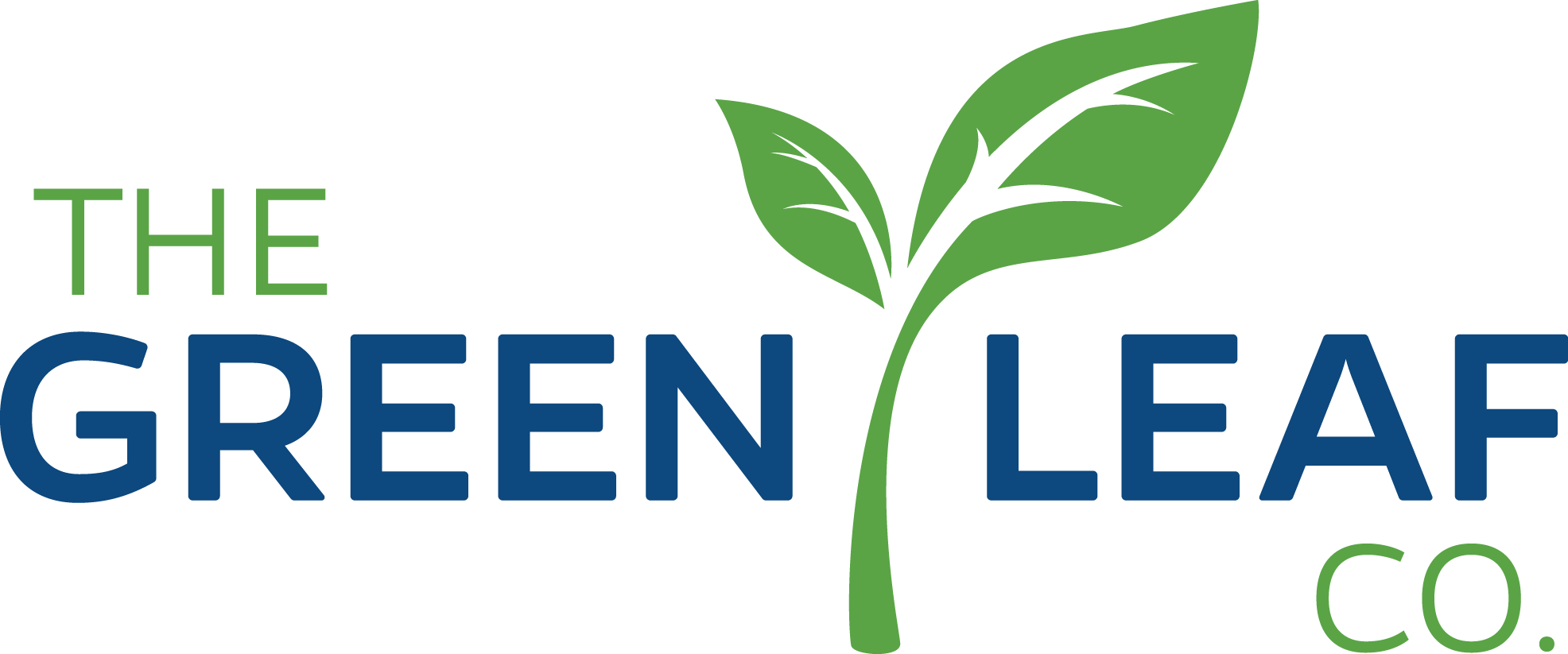 Blue and Green Leaf Logo - Grow Tents. Edmonton. The Green Leaf Company Ltd