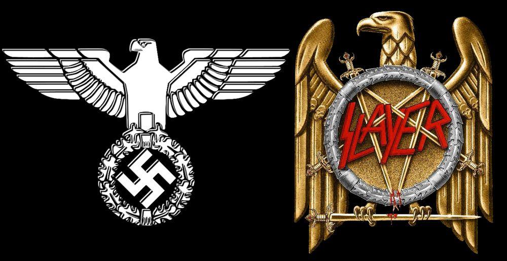 Nazi Bird Logo - Slayer Graffiti Mistaken for Hate Crime Graffiti