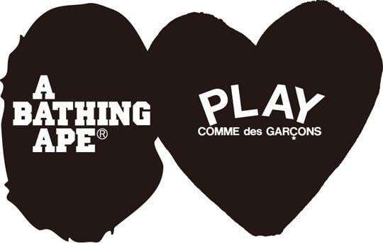 CDG BAPE Logo - A Bathing Ape x Comme des Garcons PLAY Collection First Look