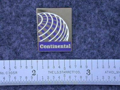 Continental Globe Logo - CONTINENTAL AIRLINES CO CAL Vintage Playing Card Luggage Name Tag ...