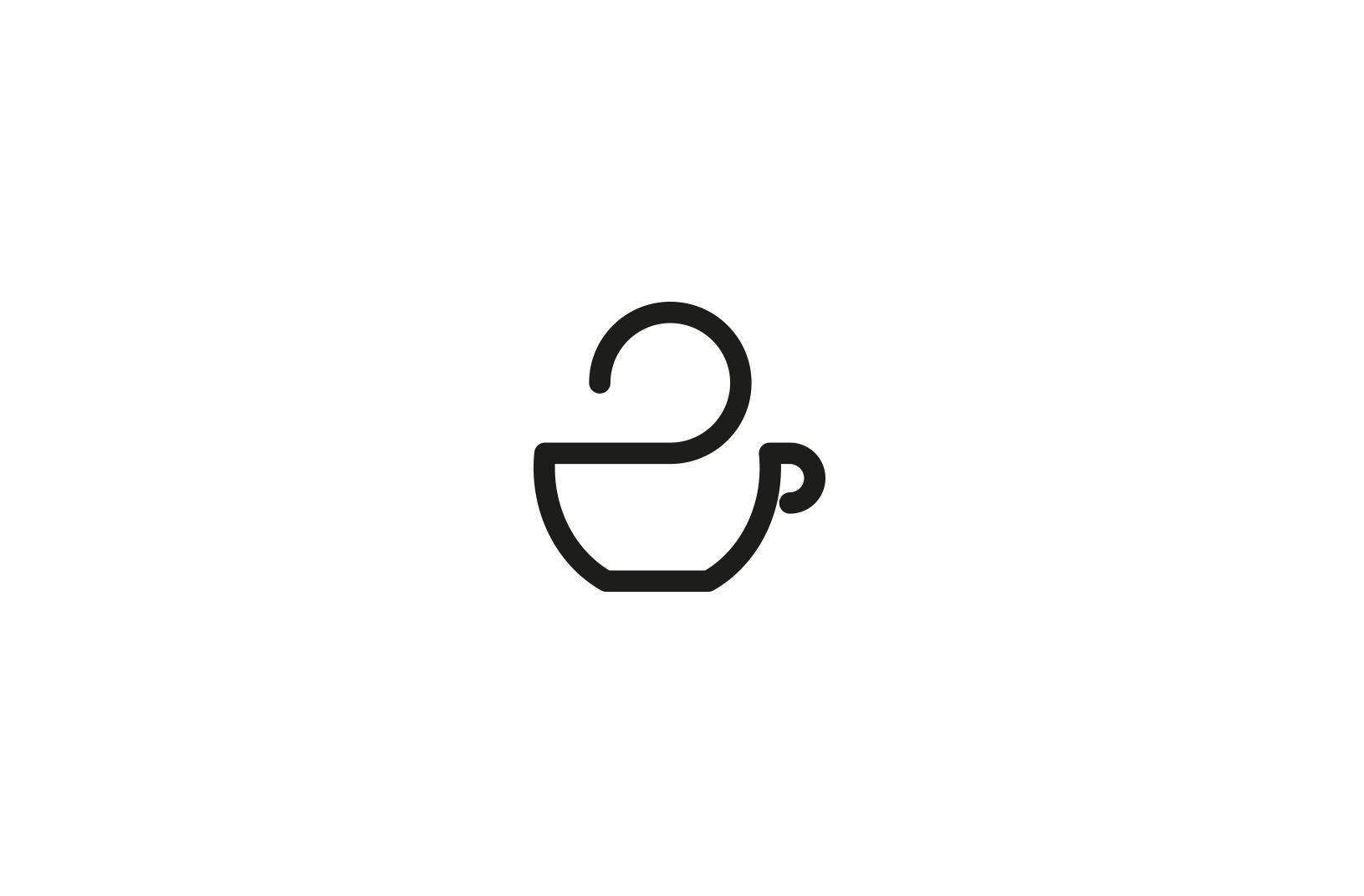 Coffee Cup Logo - coffee cup logo black and white joanna kosinska | Logos | Logo ...