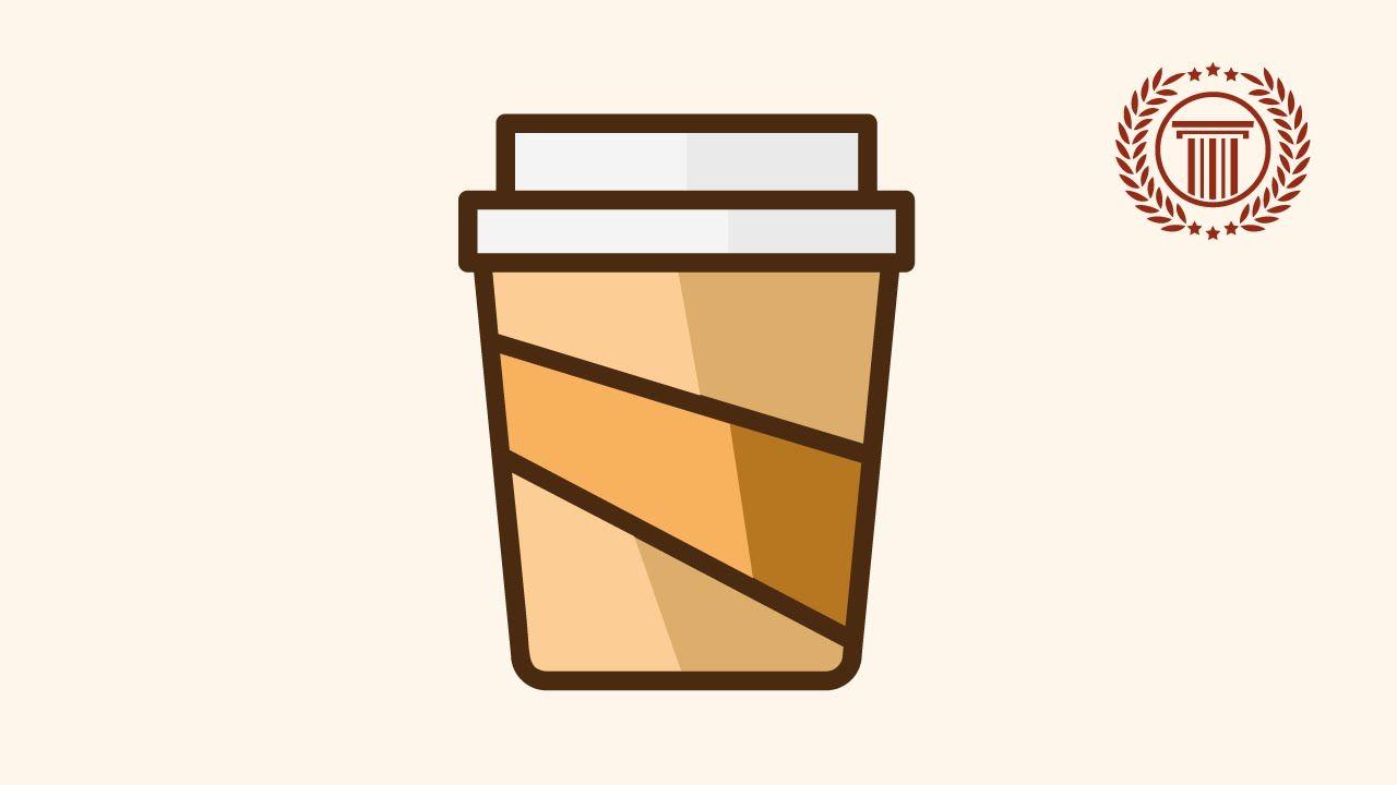 Coffee Cup Logo - logo design illustrator - how to make drink coffee cup logo design ...