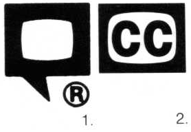 Closed Caption Logo - Typography and TV captioning: Illustrations (Joe Clark)