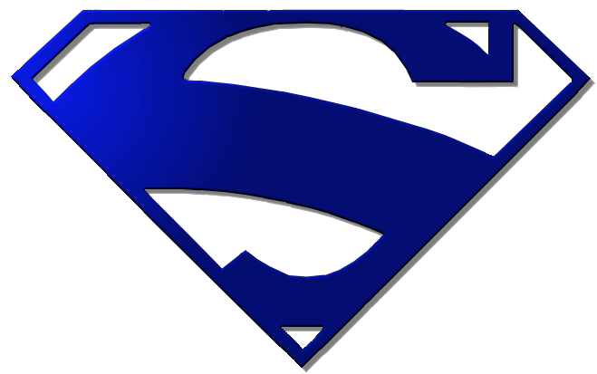 Blue Blue White S Logo - Free Superman Logo Png, Download Free Clip Art, Free Clip Art