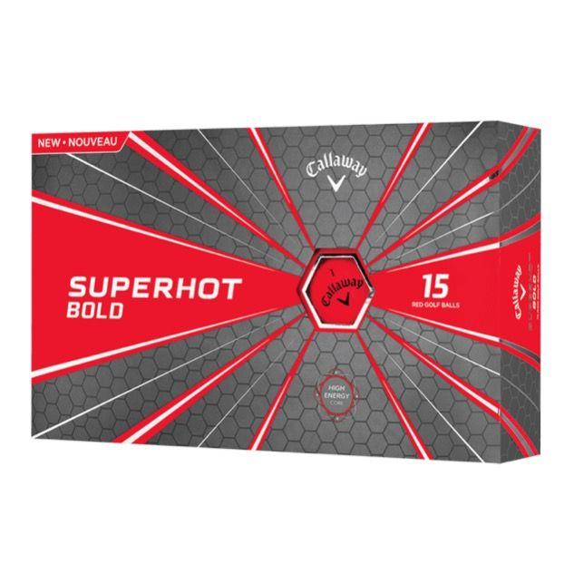 Red Ball Brand Logo - Callaway SuperHot Bold Red Golf Balls - 15 Ball Pack
