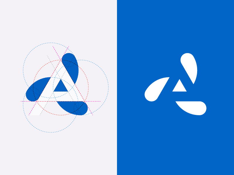 Blue Blue White S Logo - A logo by Helvetic Brands® | Dribbble | Dribbble