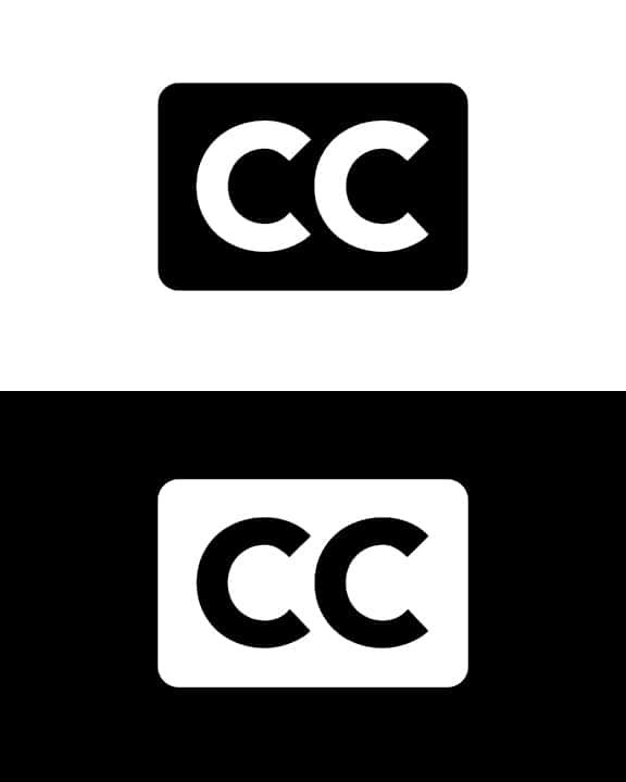 Closed Caption Logo - closed caption CC in Rights