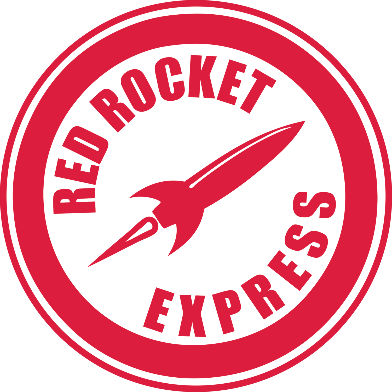 Red Rocket Logo - Red Rocket Express Car Wash
