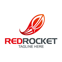 Red Rocket Logo - Red Rocket - Logo Template | Codester