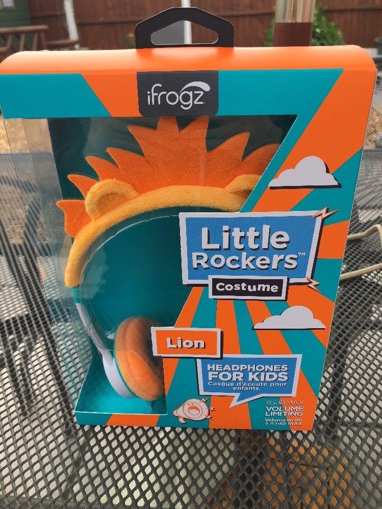 Little Orange Lion Logo - iFrogz Little Rockers Volume Limiting Costume Headphones Orange Lion